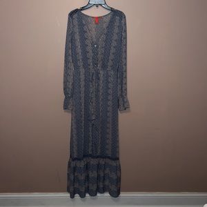 Chelsea and violet romper dress- blue